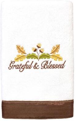 Authentic Hotel and Spa Blessed - Embroidered Luxury 100% Turkish Cotton Hand Towel