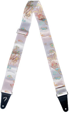 Fender Satin Dragon Strap Ivory Ivoire avec motif dragon