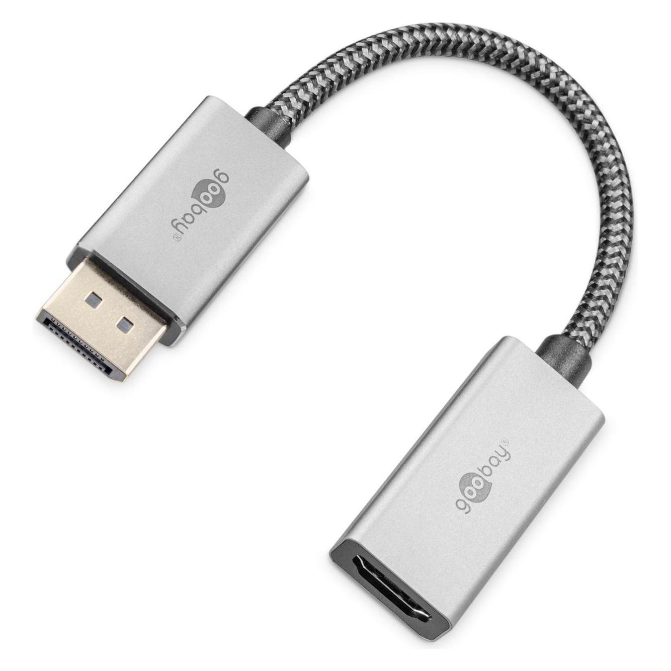 Goobay DisplayPort auf HDMI-Adapterkabel, vergoldet (0.20 m) (75271)