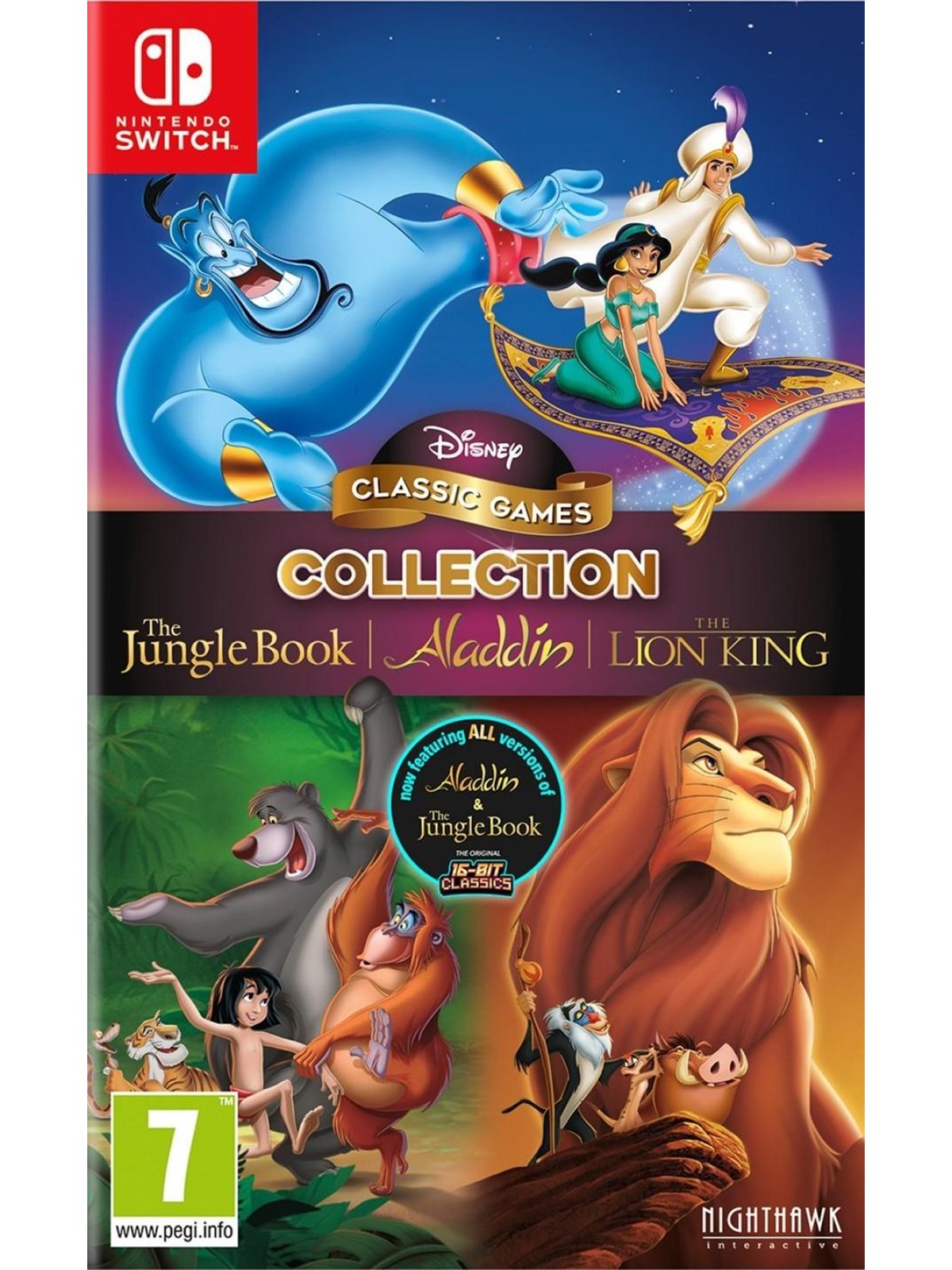 Disney Classic Games: The Jungle Book Aladdin & The Lion King - Nintendo Switch - Platformer - PEGI 7