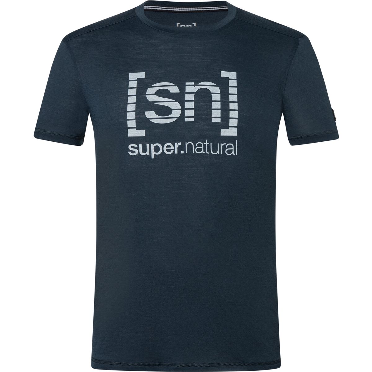Super.Natural M Grid Logo Tee blueberry/vapor grey (X05) S SNM020560X05S