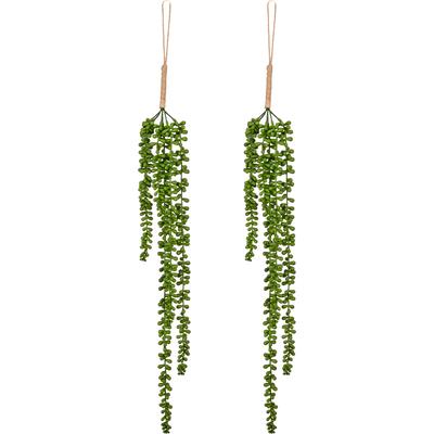 Kunstranke CREATIV GREEN "Seneciohänger", grün, H:69cm, Obermaterial: 100% Kunststoff, Kunstpflanzen, in natürlicher Optik