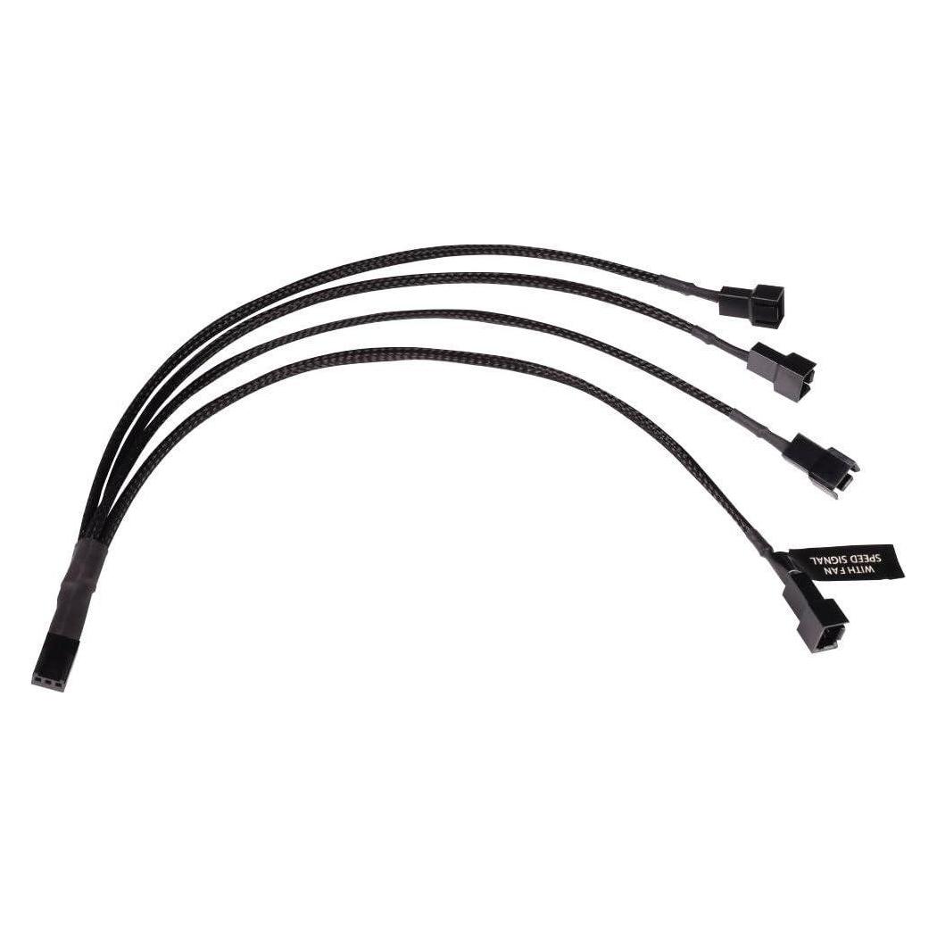 Alphacool LK Y-Splitter 3-Pin auf 4x 3-Pin 30cm (30 cm, 3 Pin) (18695)