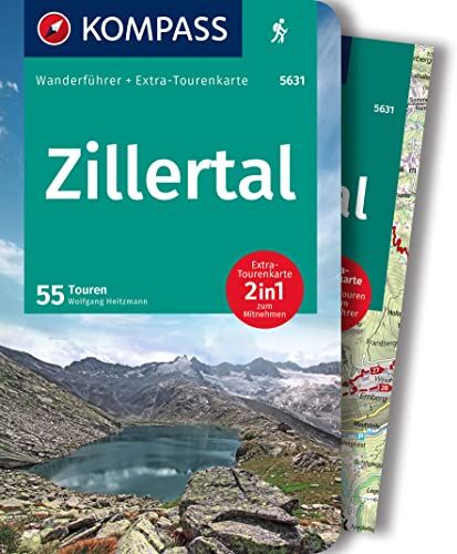 Wolfgang Heitzmann - KOMPASS Wanderführer Zillertal, 55 Touren: mit Extra-Tourenkarte, GPX-Daten zum Download - Preis vom 04.10.2026 03:51:26 h