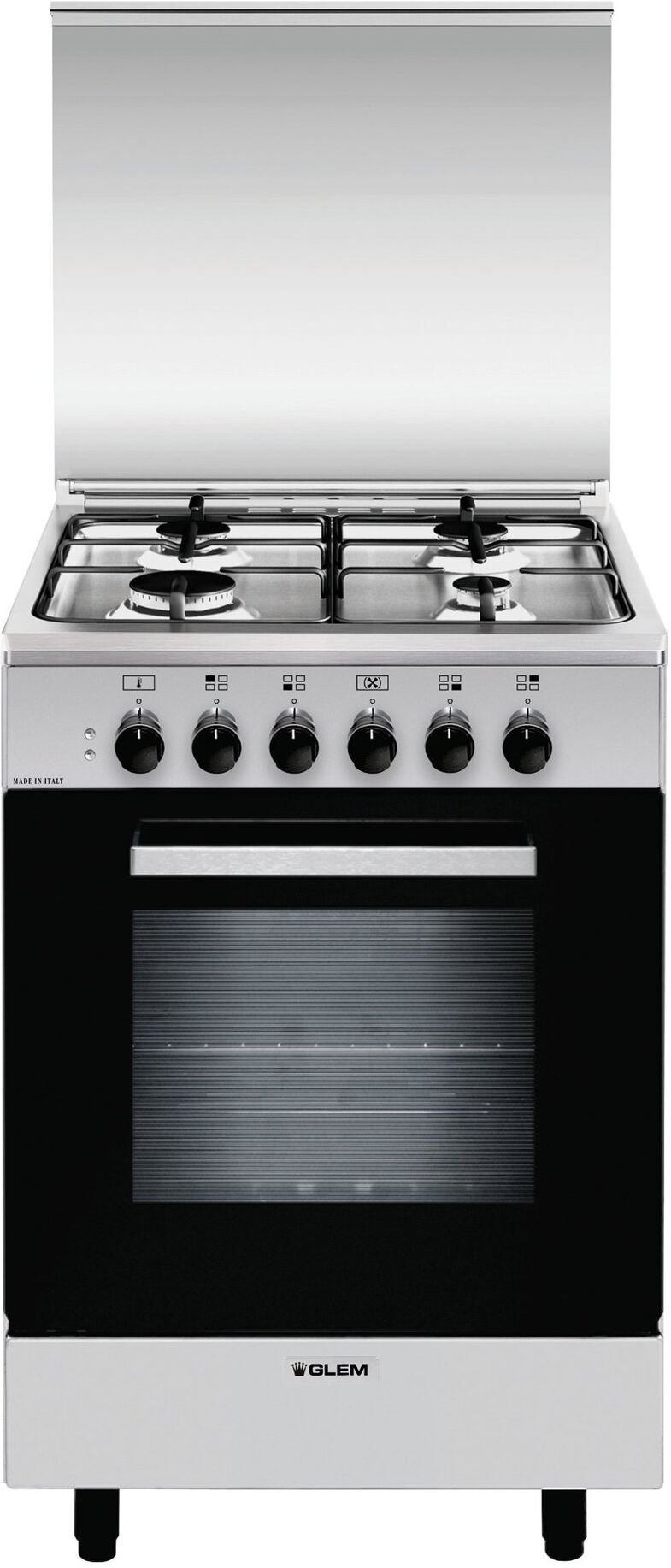 Cucina gas Glem Gas ALPHA A554MI6 Inox