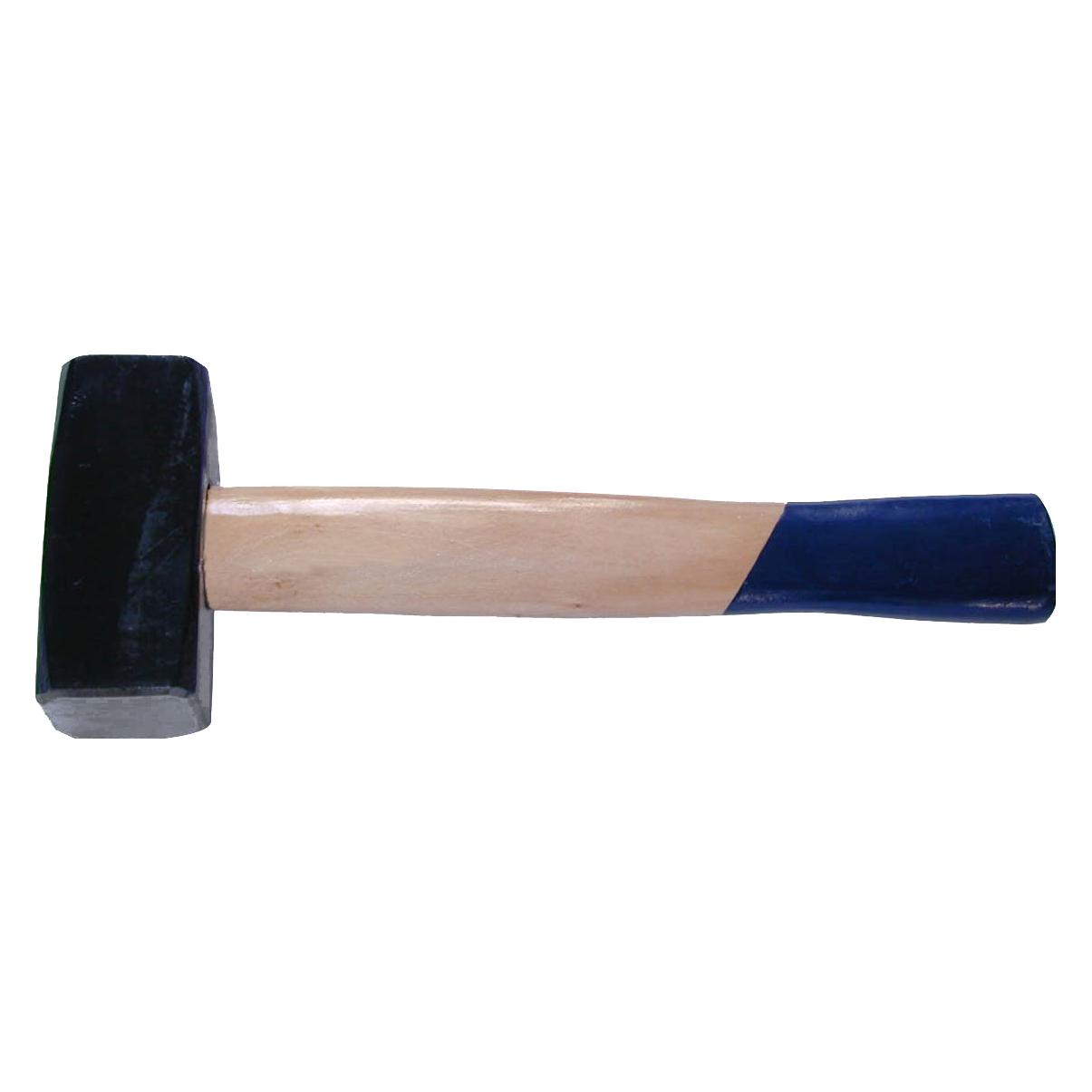 SW-Stahl 50204L Fäustel 2000g I geschmiedeter Fäustel mit Holzstiel I Fäustel Hammer 2kg Kopfgewicht (2000 g) (50204L)