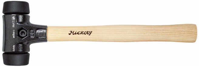 Wiha Massette Safety avec embouts ronds mi-souples avec manche en hickory, embout de massette rond (26433) 60 mm (26433)