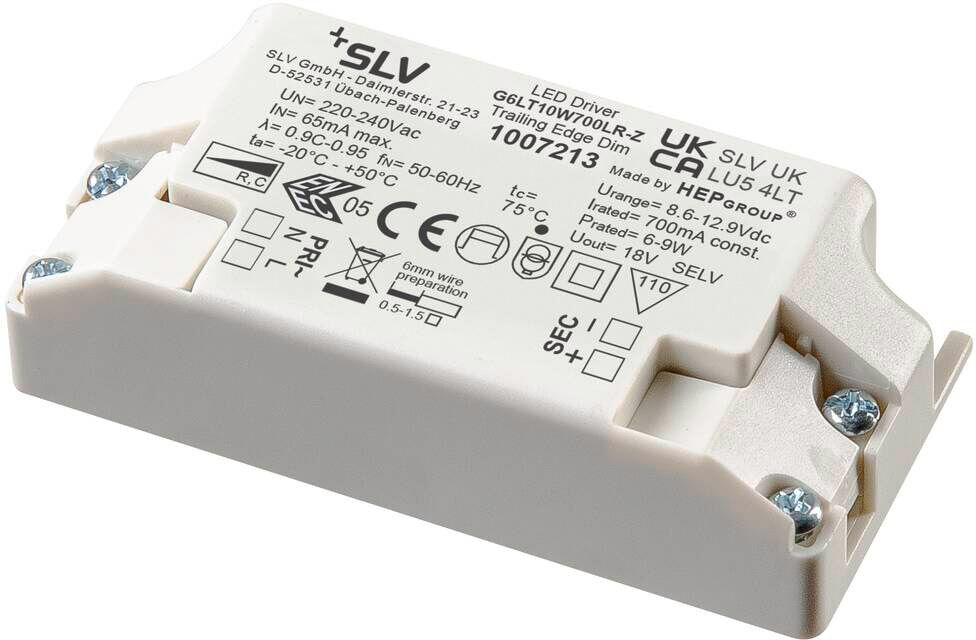 Slv Led Treiber 10w, 700ma, Phase, Inkl. Zugentlastung - Zubehör Diverse