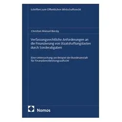 Verfassungsrechtliche Anforderungen an die Finanzierung von Staatshaftungslasten durch, Fachbücher von Christian Manuel Bürcky