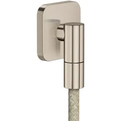 hansgrohe AXOR Wall outlet Fine Wandanschluss softsquare, 36739820, Farbe: Brushed Nickel