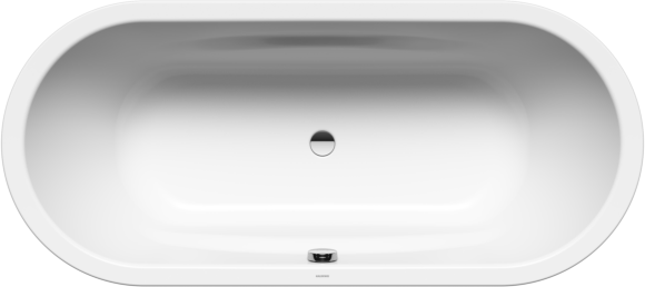 Kaldewei VAIO DUO 951 Badewanne 233100011001 oval, 180x80cm, Invisible Grip, glänzend, alpinweiß