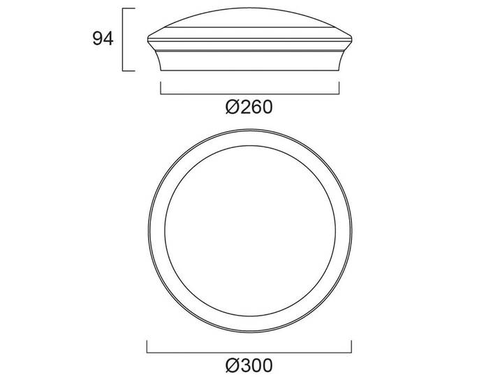 Sylvania LED Deckenleuchte Start Surface, weiß / opal, für Flurbereich, Kunststoff