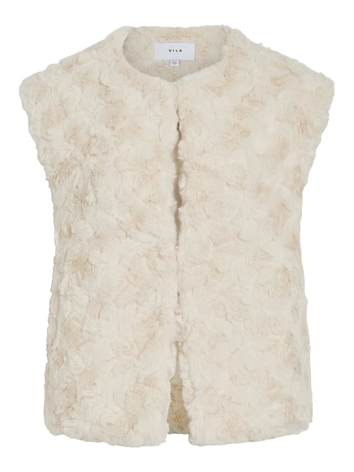 Vila Kunstfellweste in Creme - 38