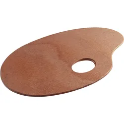 Mal Zubehör, Talens Palette Holz Oval 16x25cm