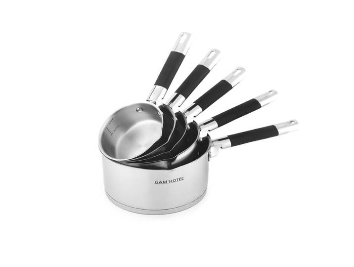 5 casseroles inox induction