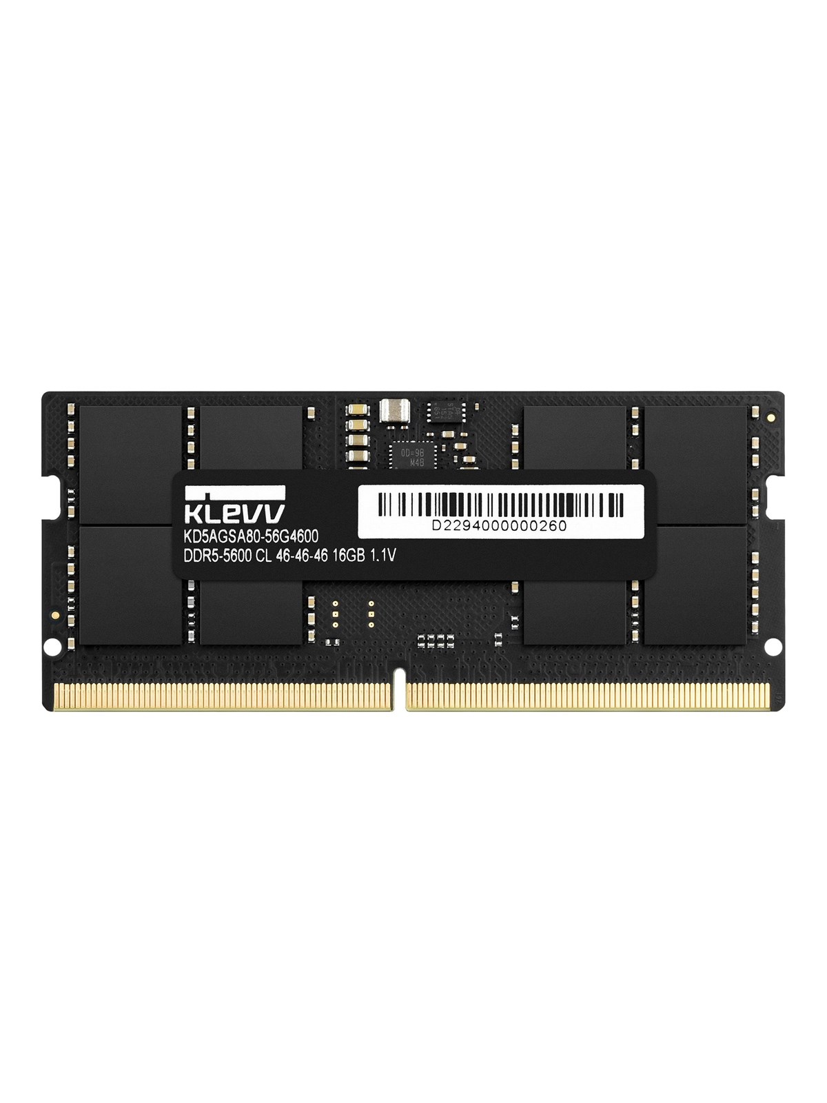 KLEVV - Bulk - DDR5 - module - 16 GB - SO-DIMM 262-pin / PC5-44800 - unbuffered