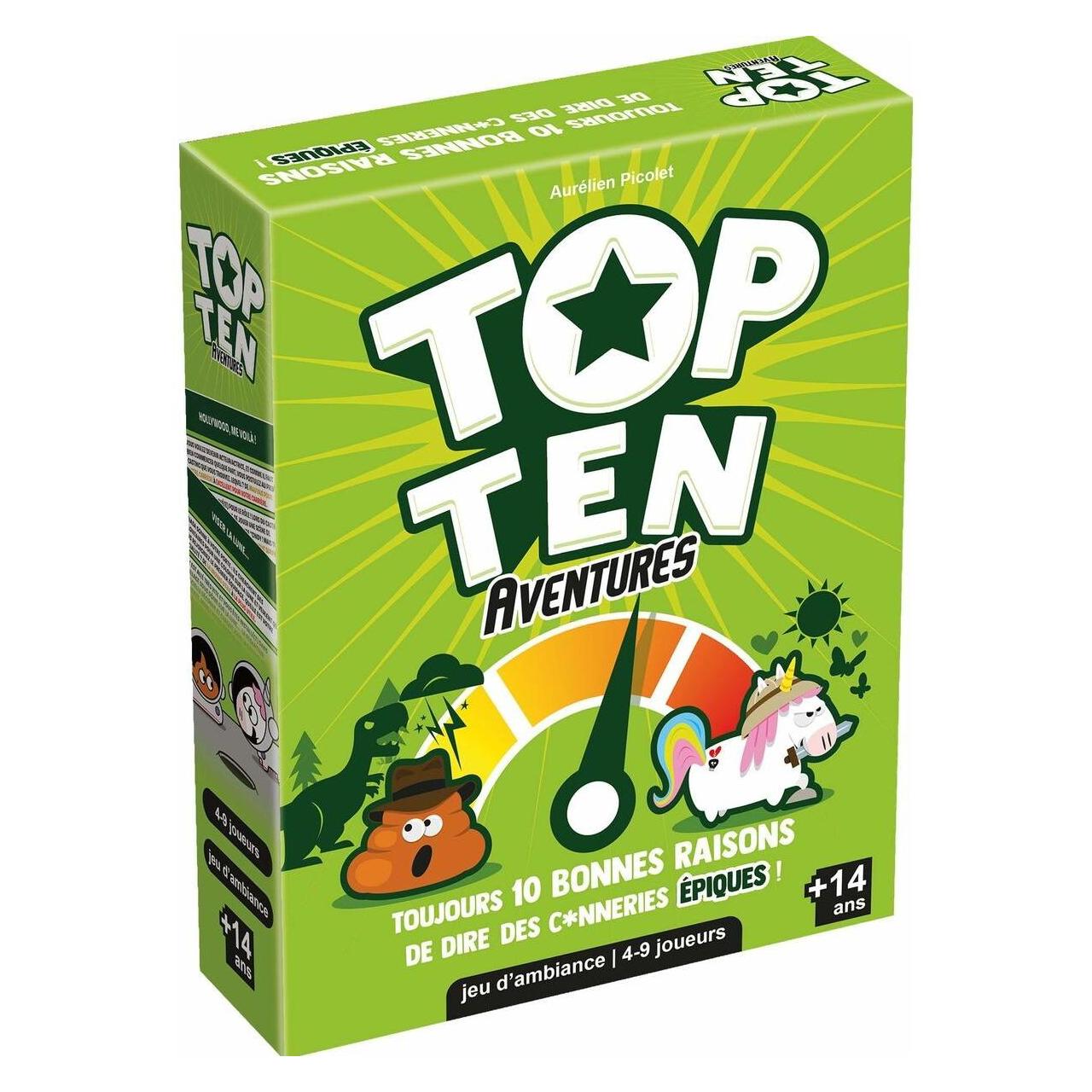 Cocktail games Top Ten Aventures (Fr) (Französisch, 4 - 9 Spieler) (CGTOPAV01)