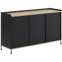 Muuto Enfold Sideboard, 148 x 85 cm, eiche geölt / anthrazit