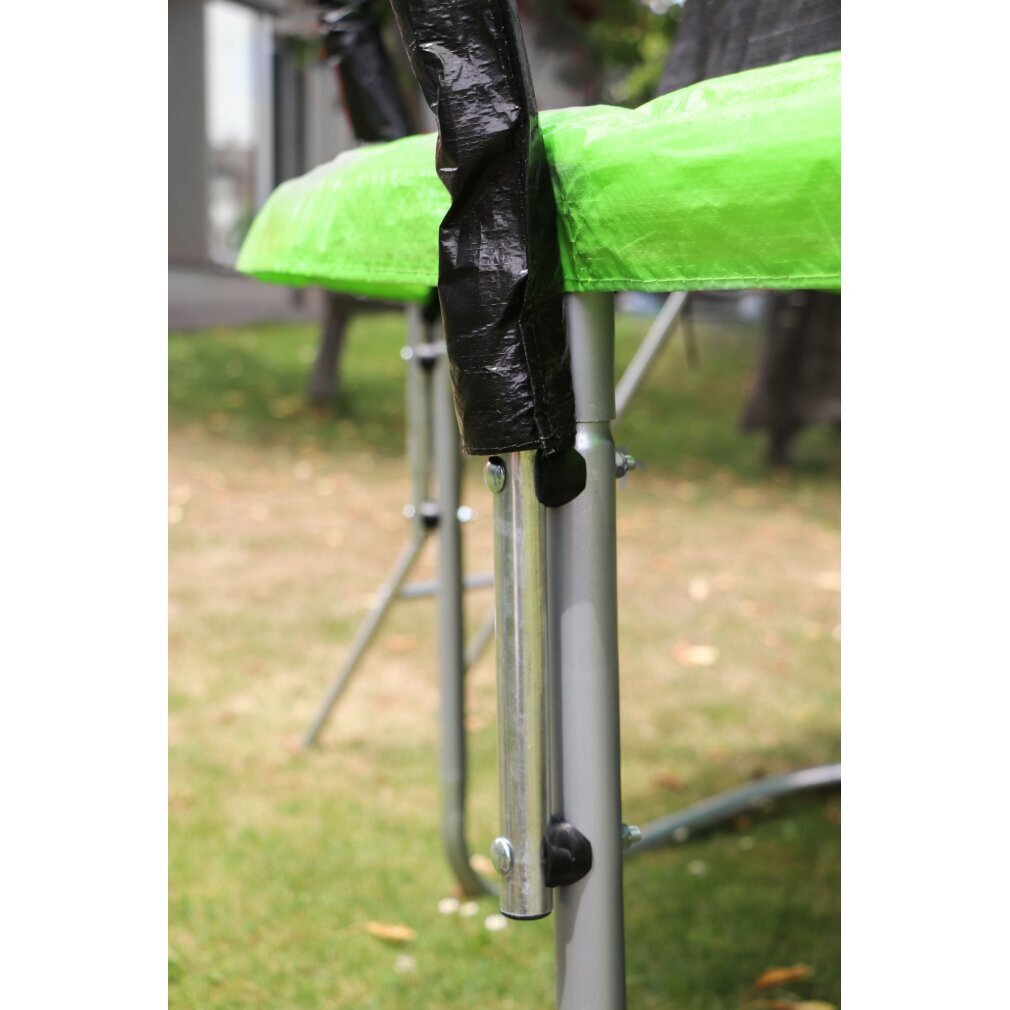 PIXINO Deluxe Trampolin 244 cm mit Sicherheitsnetz und Leiter