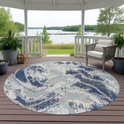 Addison Rugs Machine Washable Indoor/ Outdoor Global Hiram Chantille Rug