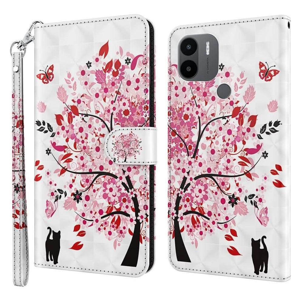 Cover-Discount Xiaomi Redmi A2 / A1 - Etui Glitzer Effekt Baum rosa (Xiaomi Redmi A1, Xiaomi Redmi A2) (660114729F)