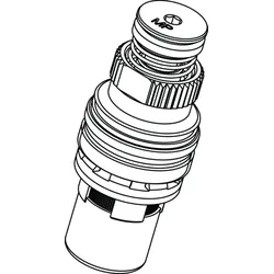Ideal Standard Selbstschlußoberteil ohne Mischung, B960333AA Chrom