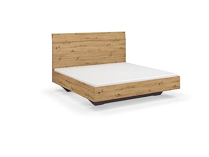 Rauch Möbel Florenz, Bett, Farbe Eiche Artisan, Maße 185x121x209 cm