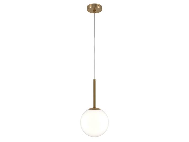Suspension\, métal verre\, or\, D 18 cm