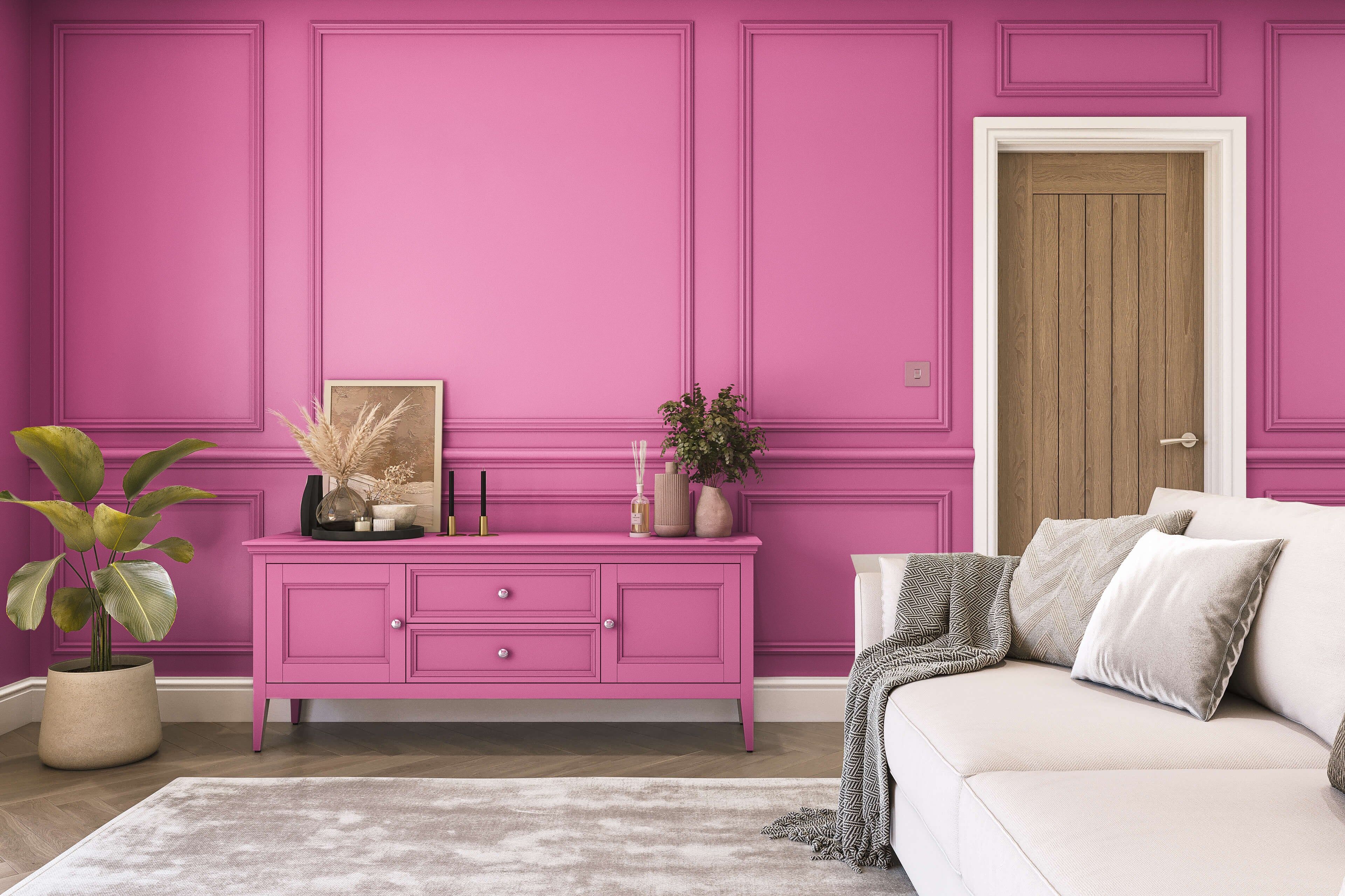 Hemway Peel and Stick Sample - Chalk Paint - Bubblegum Pink