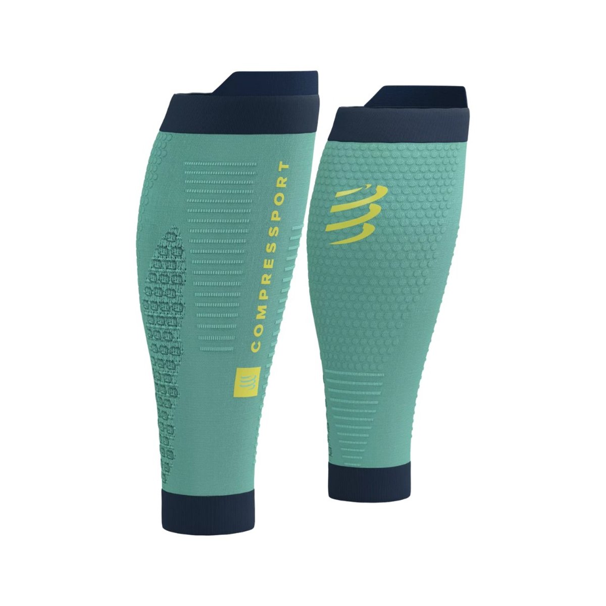 Calze compressive Compressport R2 3.0 Verde Nero, Taglia Taglia 4 Unisex