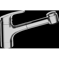 HANSA HANSAMIX Küchenarmatur, Niederdruck, Anschluss an Kupferrohr, Ausladung 235 mm, 01361183