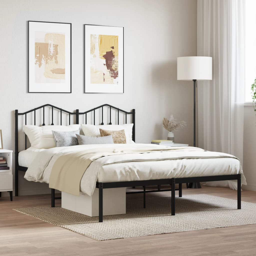 Brambly Cottage Affton Metal Bed Black Double (4'6)