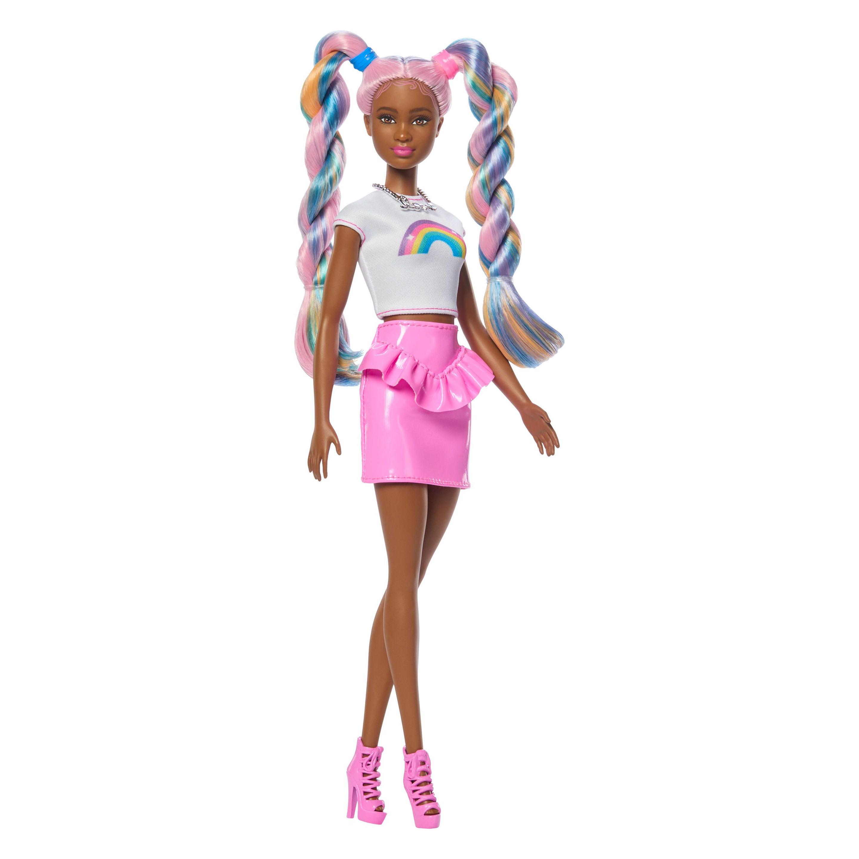 Barbie Rainbow Sparkle Hair Doll (JJP08)