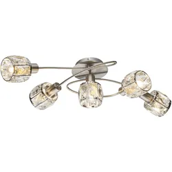 Deckenleuchte KRIS (LBH 61,40x36x21 cm) - silber - LBH 61,40x36x21 cm