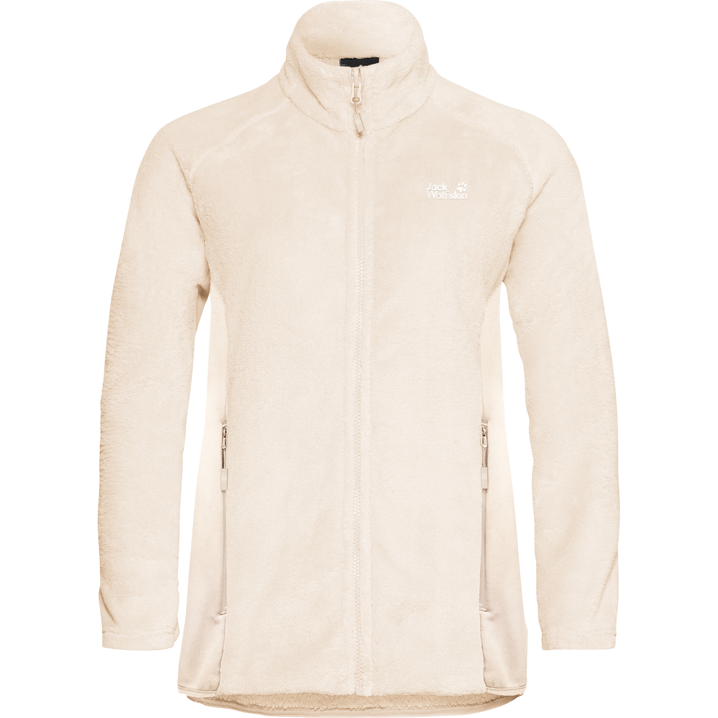 Jack Wolfskin Rotwand Damen Fleecejacke beige Größe L Camping Atmungsaktiv