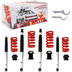 RedLine Gewindefahrwerk passend für Mercedes C-Klasse (W202) alle inkl. T-Model, 1993-2000, CLK (W208) alle inkl. Cabrio, 1997-2002, E-Klasse (W210)