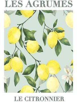 Uplift Treasures Retro Lemon Canvas Wall Art Decor 2 7.9 11.8 In
