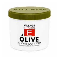 Village Vitamin E & Olive Body Cream – Körpercreme für trockene Haut 500 ml