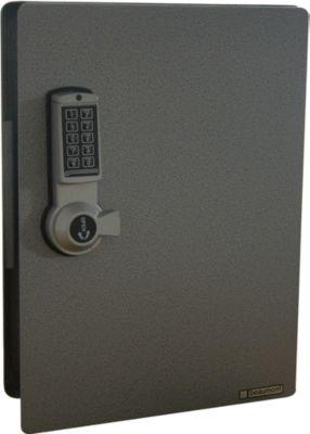 Schlüsselschrank mit Elektronikschloss, 91 Haken, silber hammerschlag