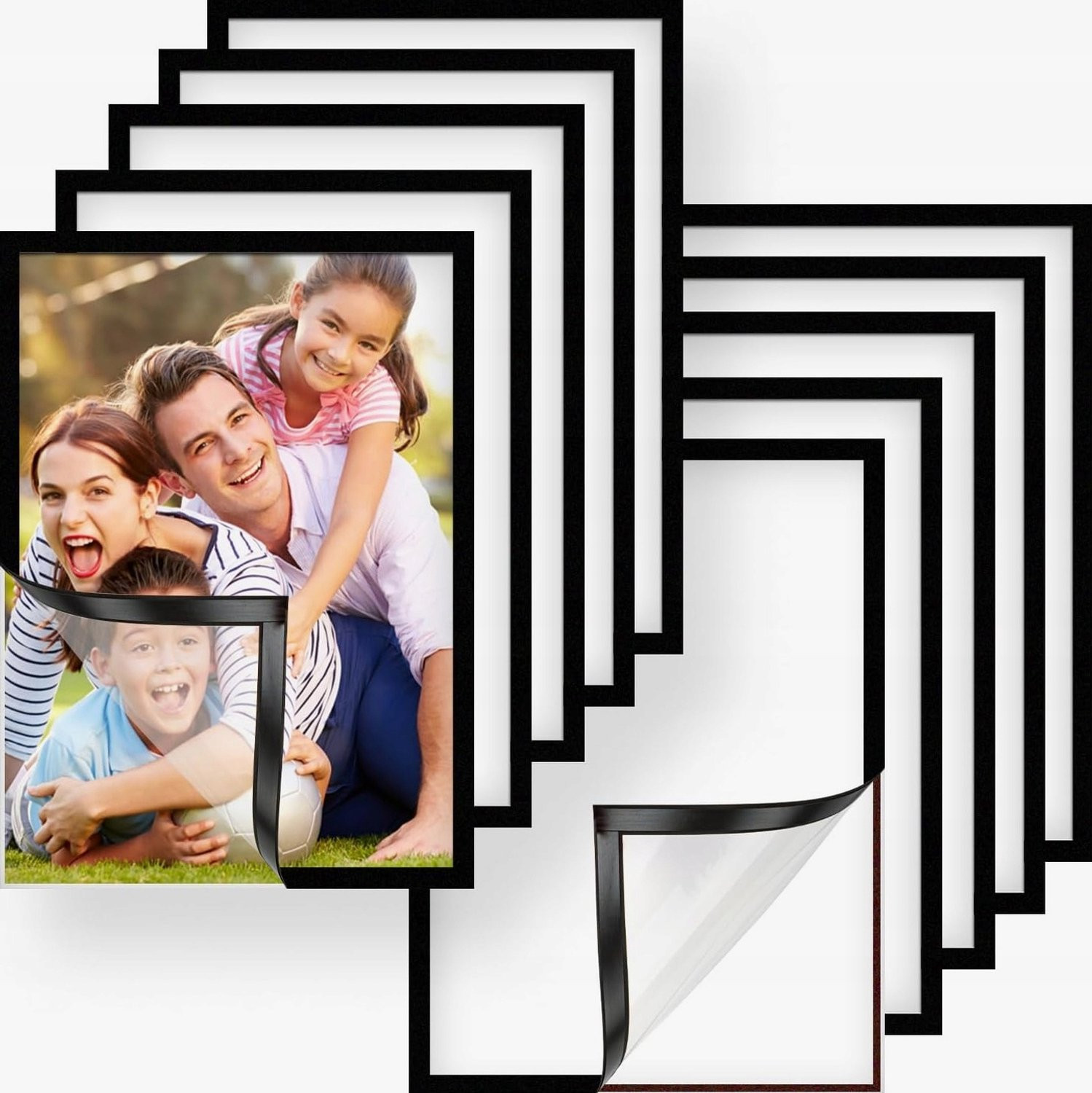 10x Zelfklevende Magnetische A4 Poster Frames Zwart