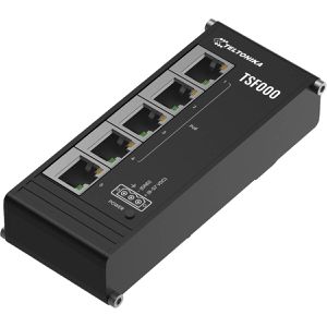 Teltonika Switch TSF000, TSF000000000, unmanaged, 5-Port, 100 Mbit/s, 4x PoE+