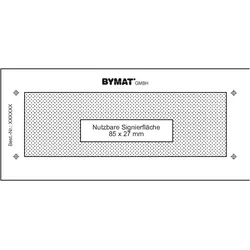 Schweisskraft, Schweissgerät Zubehör, Langzeitschablone 1/2 DIN A7, Nutzfläche 85 x 27 mm, Kunststoffrahmen