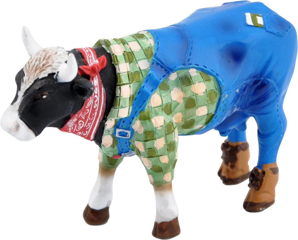 CowParade Farmer Cow Tabletop Decor - Small