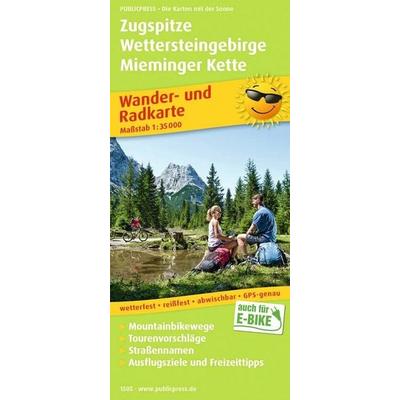 Publicpress Rad- und Wanderkarte Zugspitze, Wettersteingebirge, Mieminger Kette 1:35.000, Sonstige von , KOMPASS Freytag & Berndt, 978-3-96132-505-4