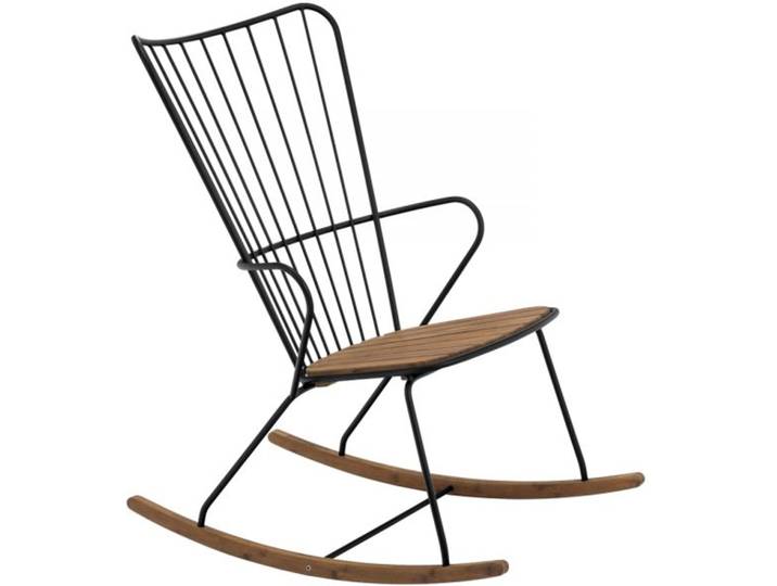 Schaukel-Stuhl Paon Houe schwarz, Designer Henrik Pedersen, 59x95x77 cm