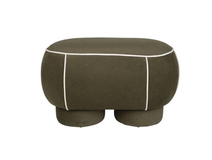 Banc\, Banc Marina 77\,5 Cm\, Design Rétro Et Confort Vert En Fabric\, Boite A Design