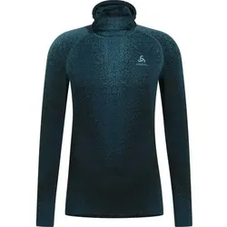 ODLO Herren Unterhemd BL TOP facemask l/s BLACKCOMB, Größe S in Blau Blau