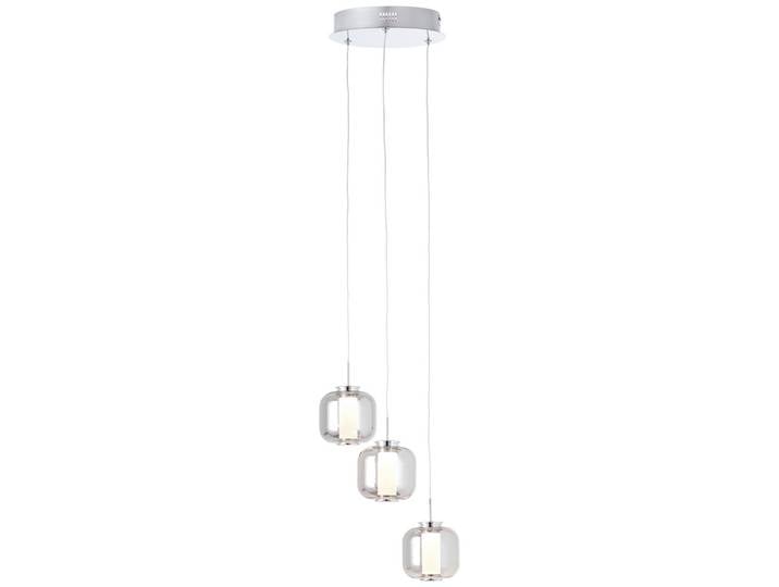 LED-Hängeleuchte Rafa Chromfarben/Grau max. 18 Watt