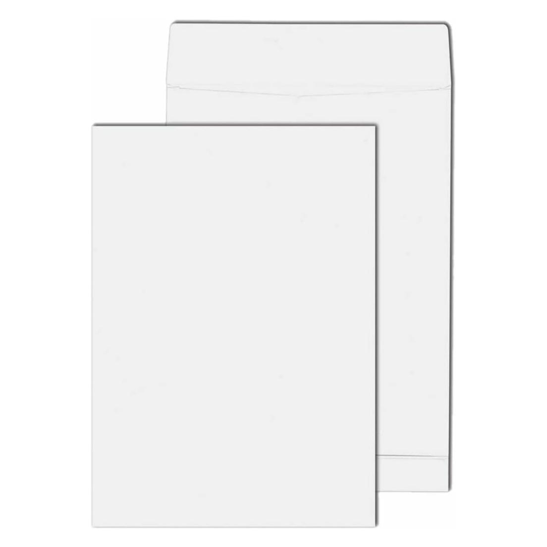 Mailmedia 100 Faltenversandtaschen B4 ohne Fenster haftklebend weiss Kraftoffset Papier 130g/qm (100 Stk.) (30007102)