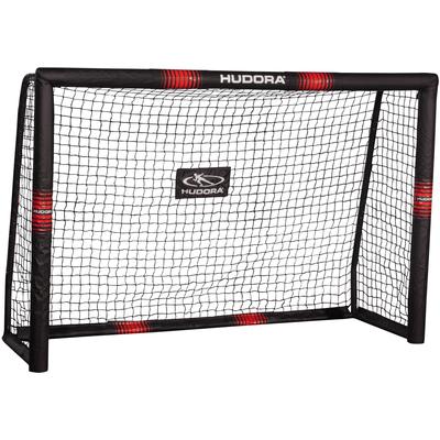 Fußballtor HUDORA "Pro Tect 180/240/300" Gr. 3, schwarz (schwarz, rot), Sport-Tore, B/H/L: 120cm x 200cm x 300cm, Stahl, B:120cm H:200cm L:300cm